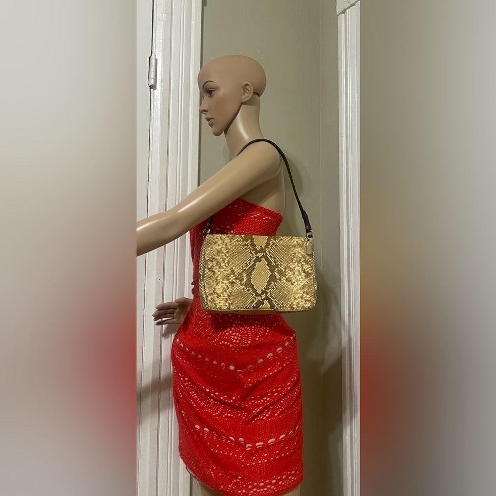 Bagliore Snakeskin Pattern Shoulder Bag - Picture 13 of 13